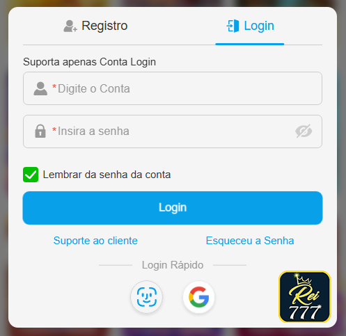 rei777.com - autenticar em seguro página de login
